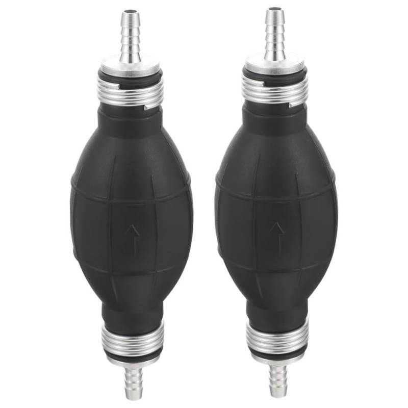 JECOMPRIS 2 Stücke Siphon-Handpumpe ölpumpe kraftstoffpumpe manuelle pumpe Flüssigkeitstransferpumpe siphon pumpe Handpumpenversorgung Heberpumpe für Benzin Gassiphonpumpe Edelstahl Black von JECOMPRIS