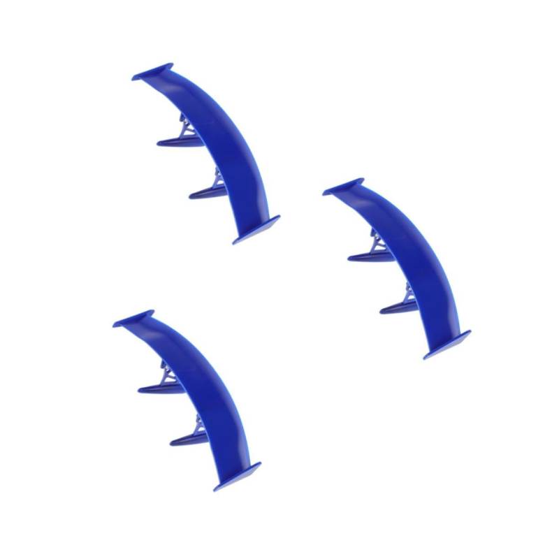 JECOMPRIS 3 Stück Heckflügel Für Universal- Mod Kohlenstoff Mini Spoiler Auto-exterieur-zubehör Klein Winzig Außen Sport Stamm Rückseite Flügelschwänze Abs Blue von JECOMPRIS
