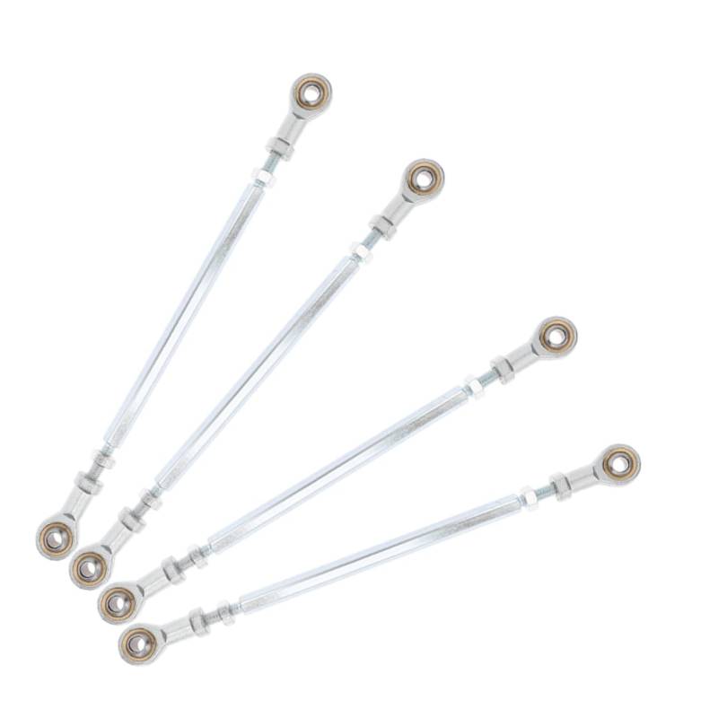 JECOMPRIS 4 Stück ATV Spurstangenkopf ATV Lenkstangen ATV Zubehör Lenksäulen-Spurstange Austausch der Spurstange bei einem ATV Spurstangensatz für die Lenkung ATV -Zubehör Edelstahl 304 Weiß von JECOMPRIS