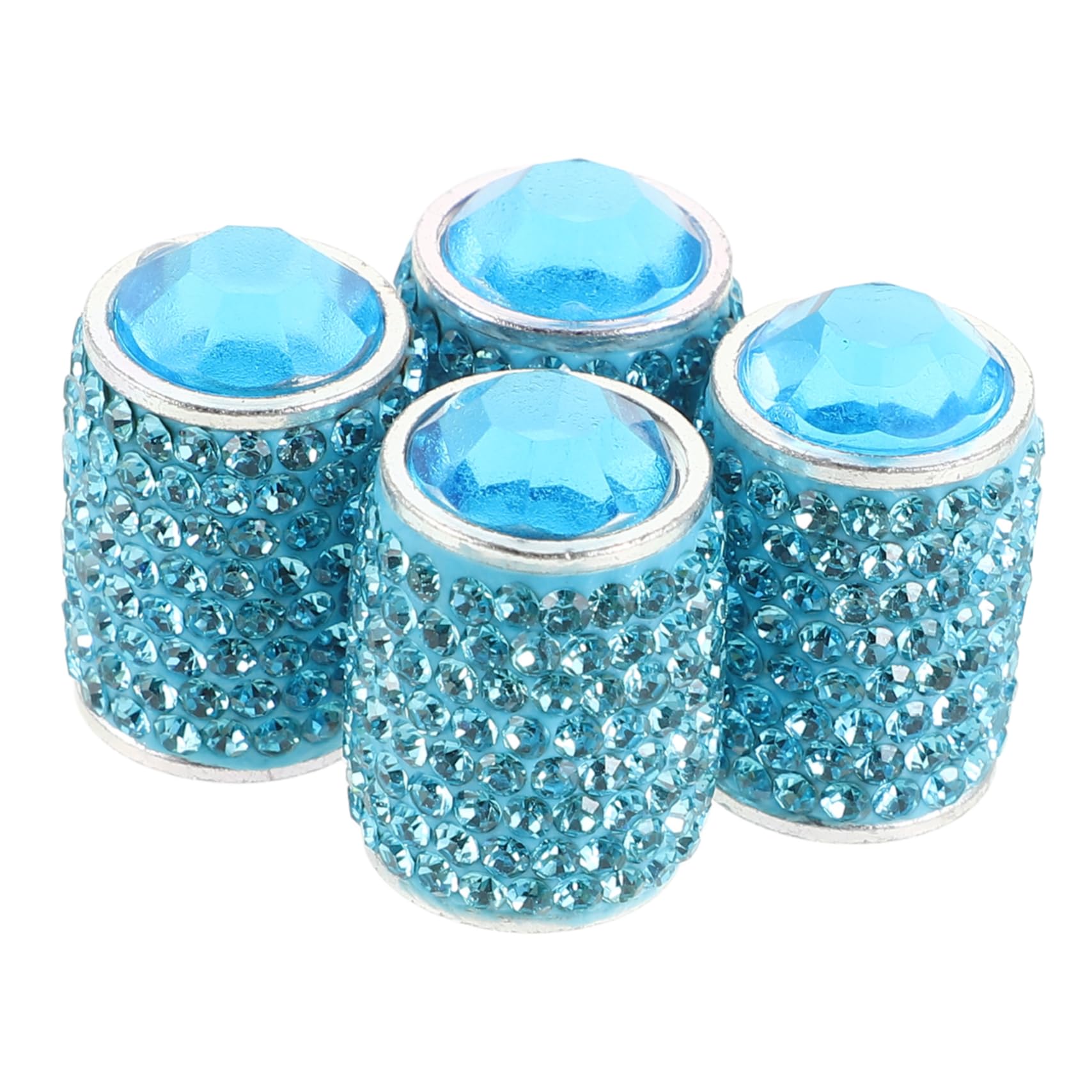 JECOMPRIS 4 Stück Aluminiumreifen -Ventilkappen Bling Reifenventilkappen Ventilschaftabdeckung für Reifen Kappen für Reifenschäfte Aluminiumlegierung Sky-Blue JECOMPRIS 4 Stück Aluminiumreifen -Ventilkappen Bling Reifenventilkappen Ventilschaftabdeckung für Reifen Kappen für Reifenschäfte Aluminiumlegierung Sky-Blue von JECOMPRIS