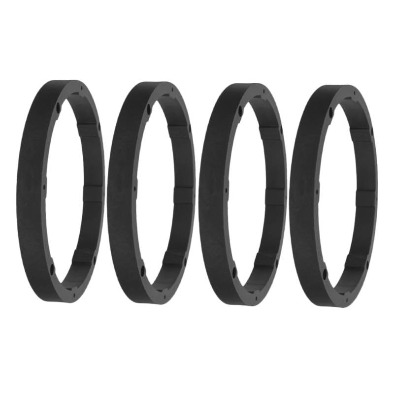 JECOMPRIS 4 Stücke Hornscheibe Lautsprecher-Abstandshalter PVC Black von JECOMPRIS