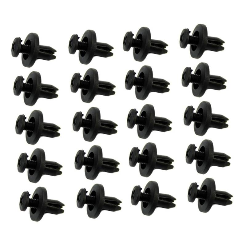 JECOMPRIS 50 Stück Körperschnalle Auto Bumper Clip drücken Clips Türklammern Stoßstangenhalter von JECOMPRIS