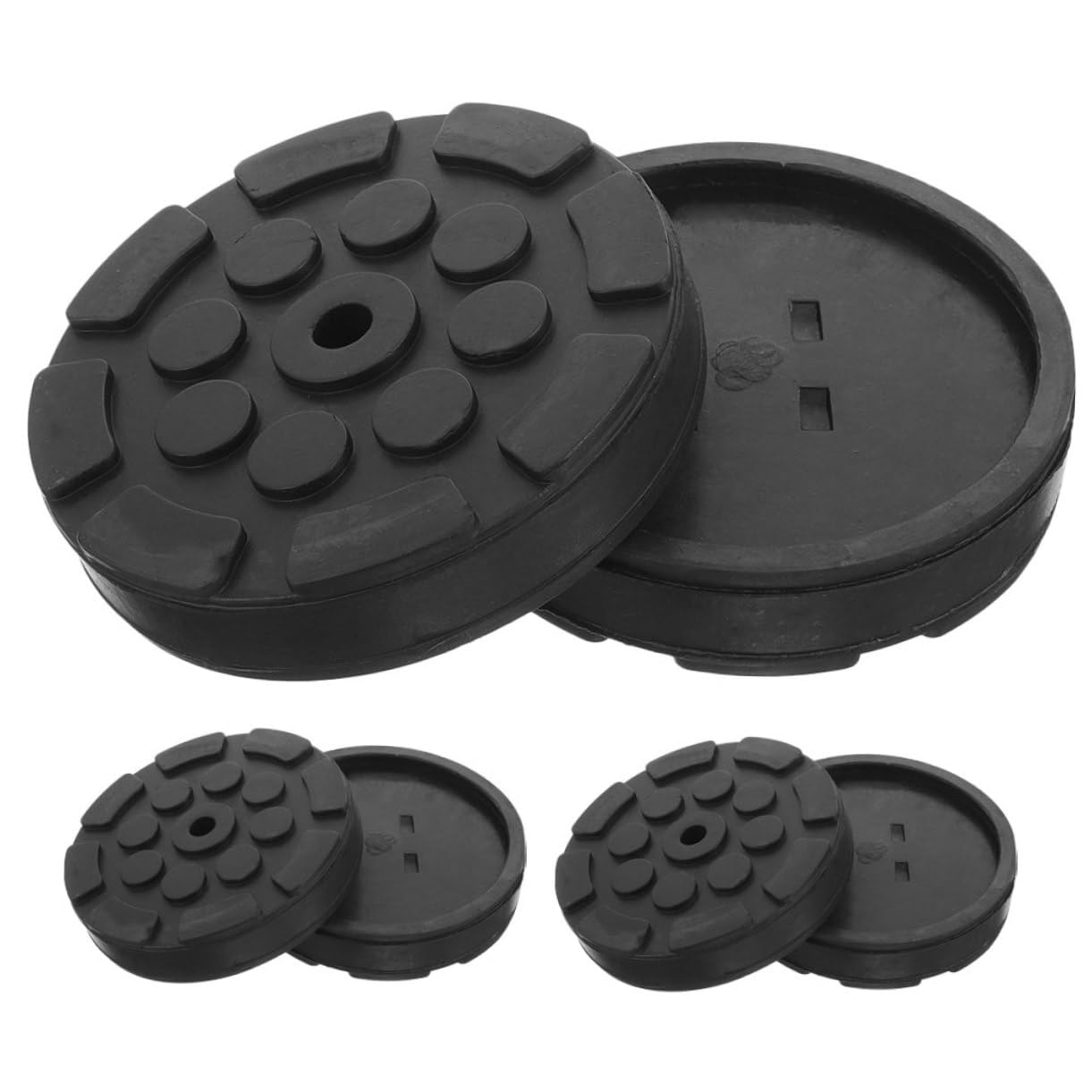 JECOMPRIS 6 Stück Gummi -Fußpolster mach e Jack-Pads Wagenheberständer Gummiblock Hebepolster Bodenheberauflage Universal Floor Jack Pad Wagenheberauflage Jack-Lift-Pad Black JECOMPRIS 6 Stück Gummi -Fußpolster mach e Jack-Pads Wagenheberständer Gummiblock Hebepolster Bodenheberauflage Universal Floor Jack Pad Wagenheberauflage Jack-Lift-Pad Black von JECOMPRIS