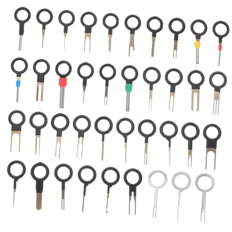 JECOMPRIS 73 Stück Kfz-Werkzeuge Stift Geschirr Klemmensatz Auswerfer Auto Wire Harness Tool kit Terminal Removal Tool Elektrowerkzeugsatz Terminal- -Kit Absteckwerkzeug Plastik von JECOMPRIS
