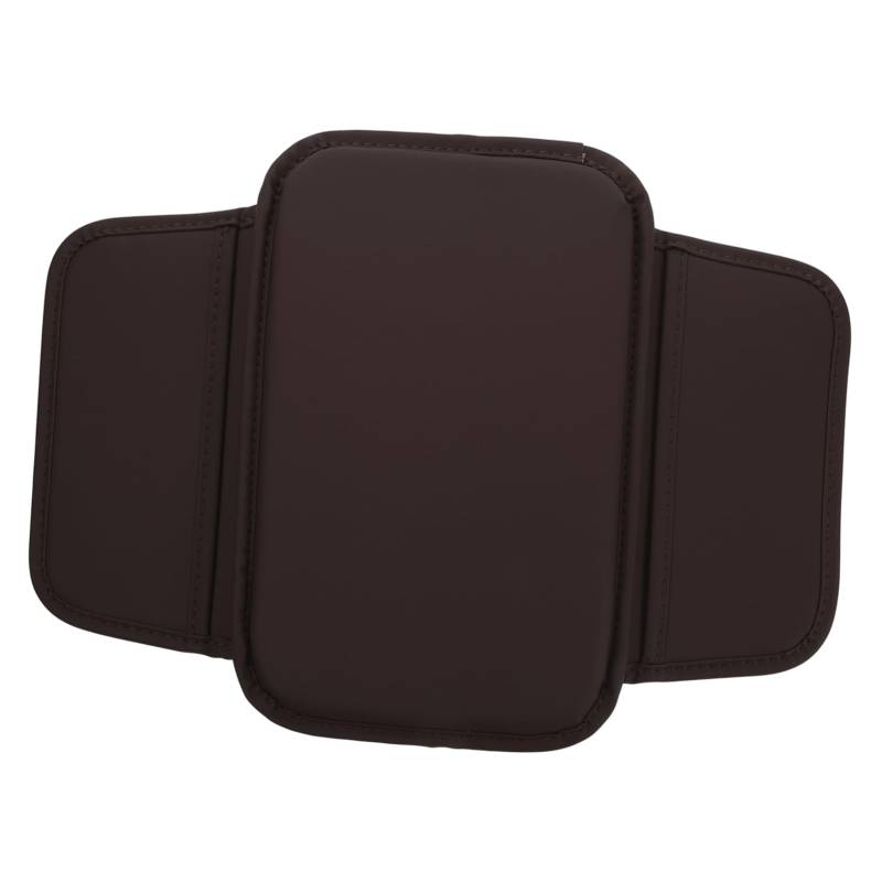JECOMPRIS Armlehnenmatte Zubehör für Autoarmlehnen PU-Armlehnen-Sitzbezug Auto Inneneinrichtung Innenschutzmattenbezug Konsolenabdeckung Armlehnenbezug für Autos Leder Brown von JECOMPRIS