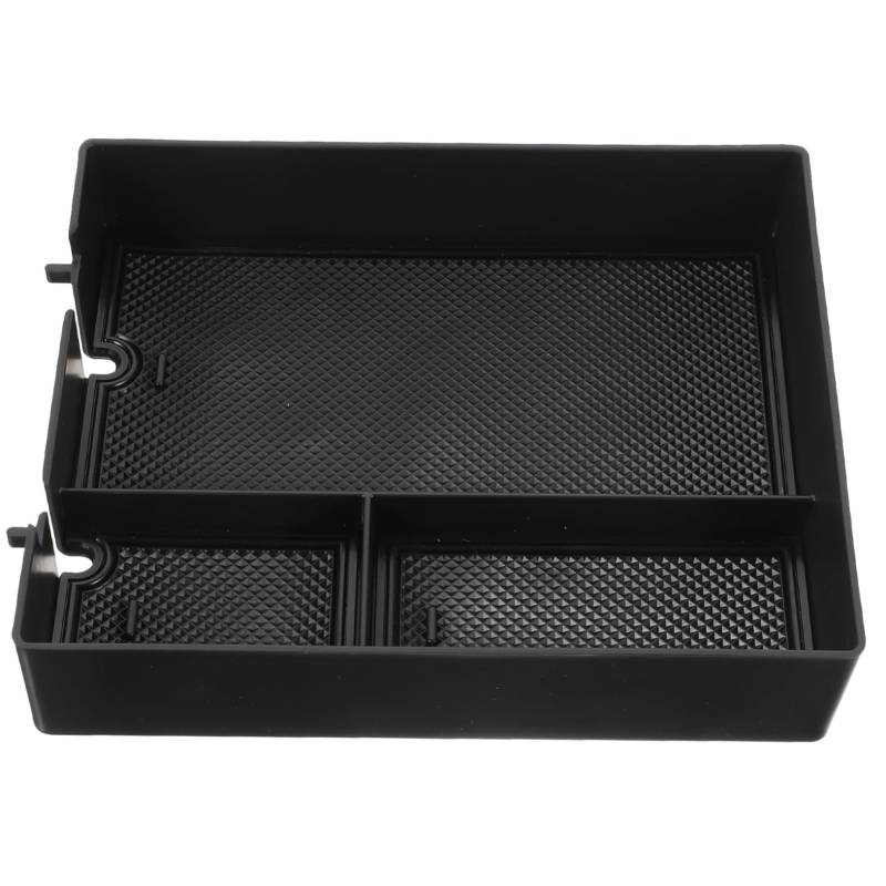 JECOMPRIS Aufbewahrungsbox Tablett Autokonsolen Organizer Kleine Organizer Organizer Aufbewahrungszubehör Mittelkonsole Autozubehör Autoinnenausstattung Abs Schwarz von JECOMPRIS