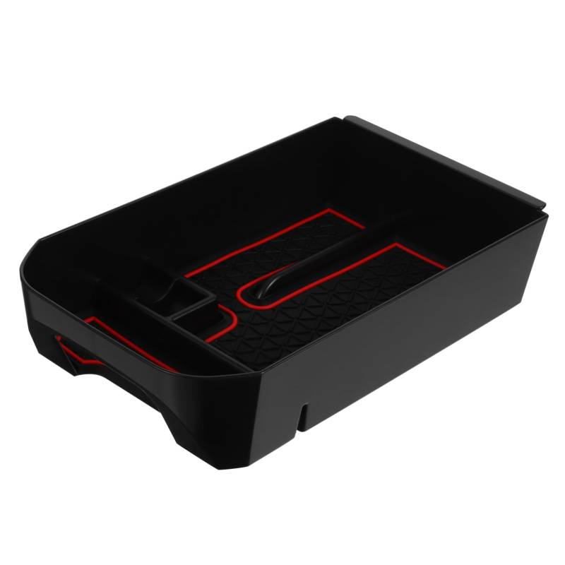 JECOMPRIS Auto aufbewahrungsbox klein Fächer Tablett Auto Innenraum zubehör Auto Innenausstattung Zubehör Armaturenbrett-Ablagefach fürs Auto Dashboard-Speicher-Organizer pp rot von JECOMPRIS
