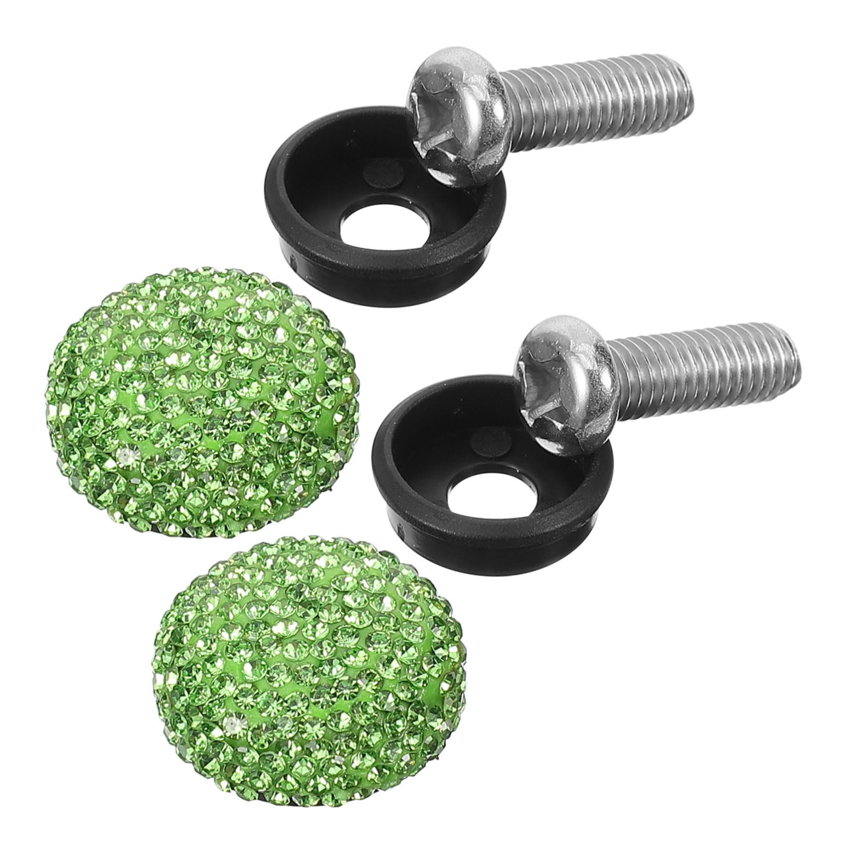 JECOMPRIS Diamond-In-Dichtschraube Auto-Strass-Accessoire Zubehör für Auto Nummernschild-Hardware Platte Fix nummernschild Schrauben Befestigung autokennzeichen Schrauben Grün JECOMPRIS Diamond-In-Dichtschraube Auto-Strass-Accessoire Zubehör für Auto Nummernschild-Hardware Platte Fix nummernschild Schrauben Befestigung autokennzeichen Schrauben Grün von JECOMPRIS