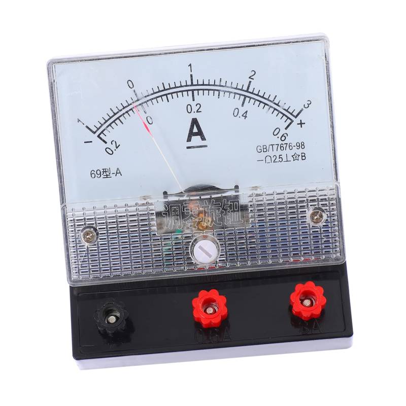 JECOMPRIS Experimentiergeräte Physikexperiment Amperemeter Multi -meter Digital Strom Strom Amperemeter Physik Strom Amperemeter Physik Amperemeter Schulphysiklabor Amperemeter Plastik von JECOMPRIS