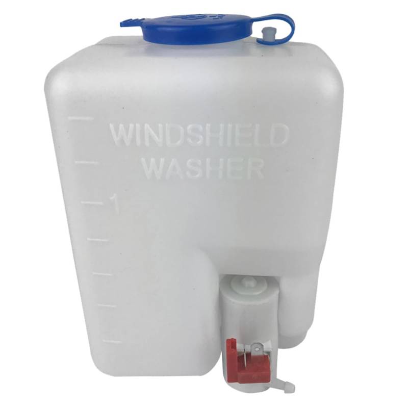 JECOMPRIS Flüssigkeitsbehälter der Windschutzscheibe windscreen cleaner windshield cleaner Autowaschbehälter-Kit für Pumpe Flüssigkeitsreservoirflasche Waschflaschen-Set Plastik Weiß von JECOMPRIS