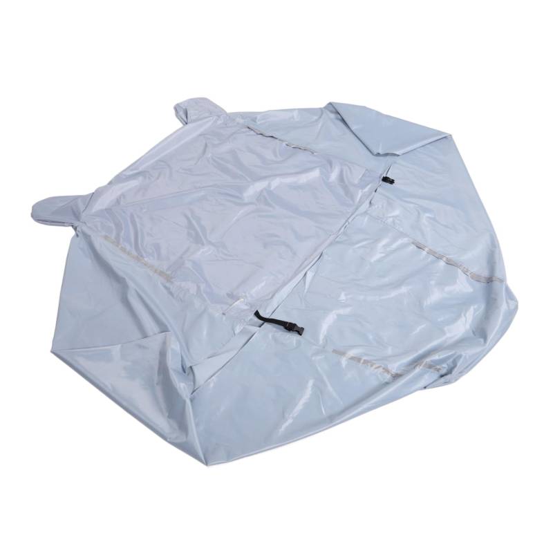 JECOMPRIS Roller Regenschutz Motorradabdeckung Outdoor Abdeckung Scooter Schutzabdeckung Roller Abdeckung Roller Wetterschutz Schneemobilabdeckung Motorrad Sonnenschutz Oxford-Stoff Grey von JECOMPRIS