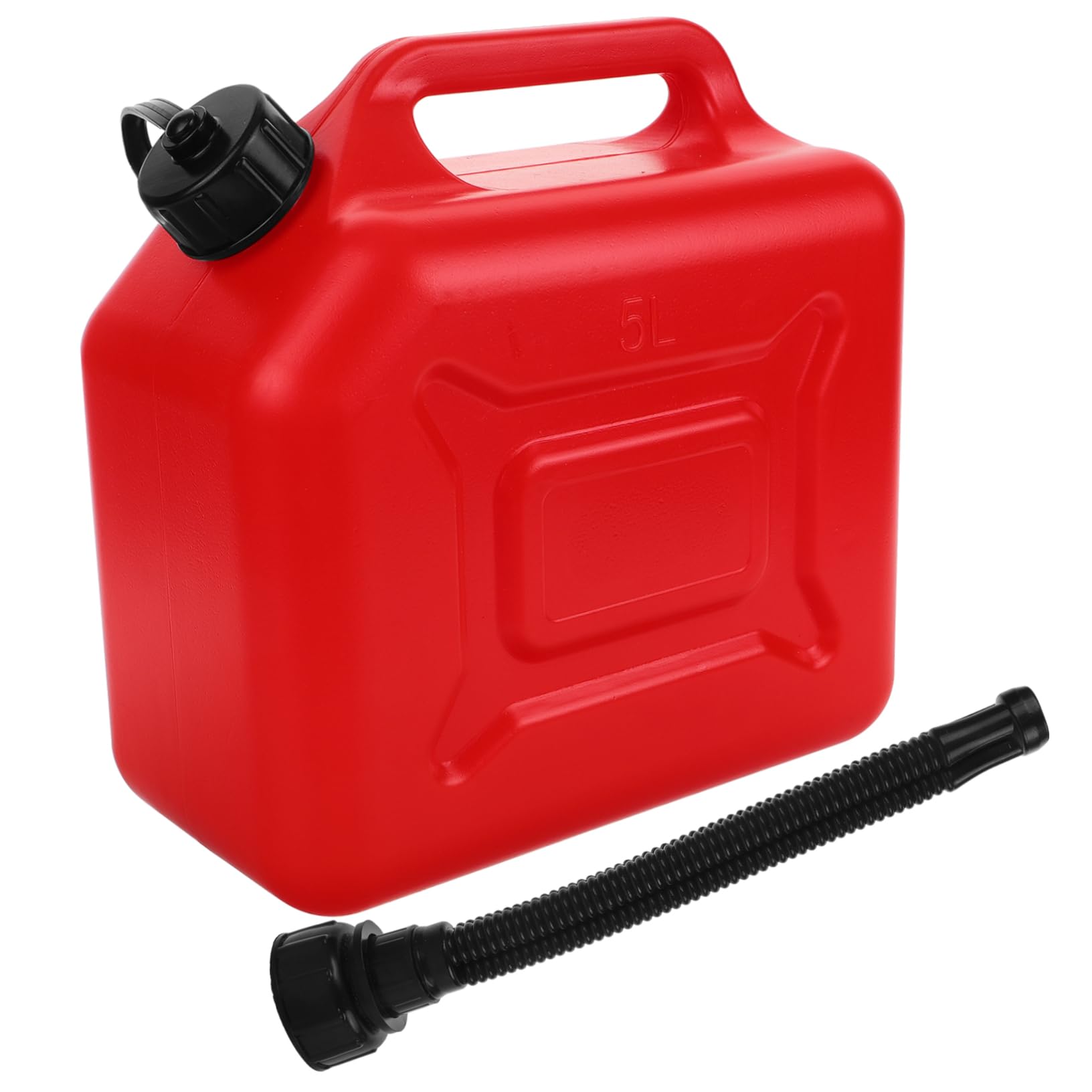 JECOMPRIS Tragbares Ölfass Gas Container Tank Wiederverwendbarer Benzinbehälter Benzineimer Benzinkanister Gummiband Rot von JECOMPRIS