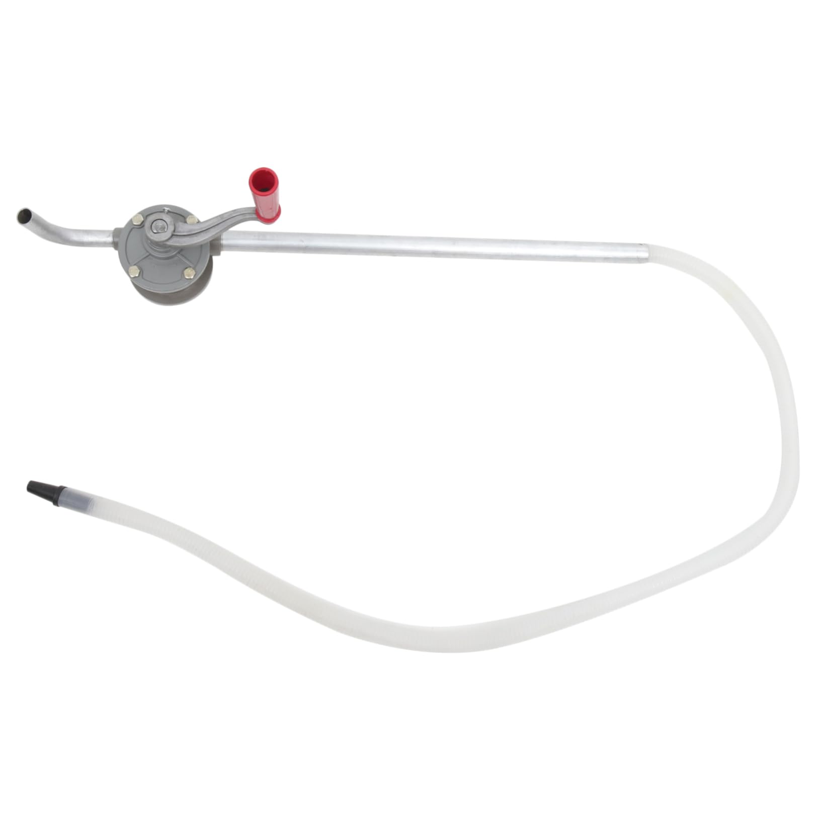 JECOMPRIS Trommeltank Ölbetriebene Materialpumpe Manuelle Aluminium Handdrehfässer Große Aluminium Handdrehfässer Silberfarben von JECOMPRIS