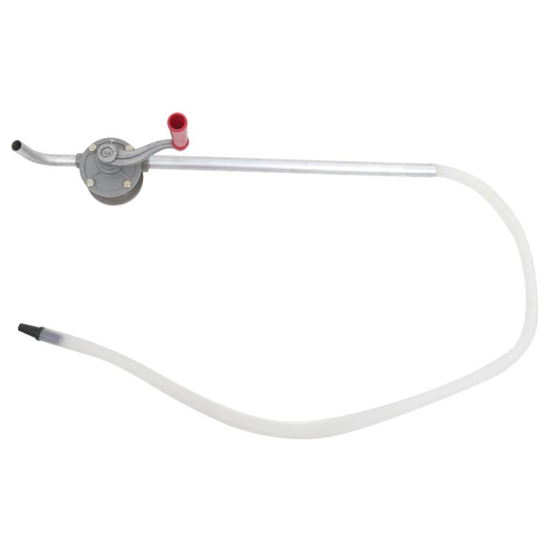 JECOMPRIS Trommeltank Ölbetriebene Materialpumpe Manuelle Aluminium Handdrehfässer Große Aluminium Handdrehfässer Silberfarben von JECOMPRIS