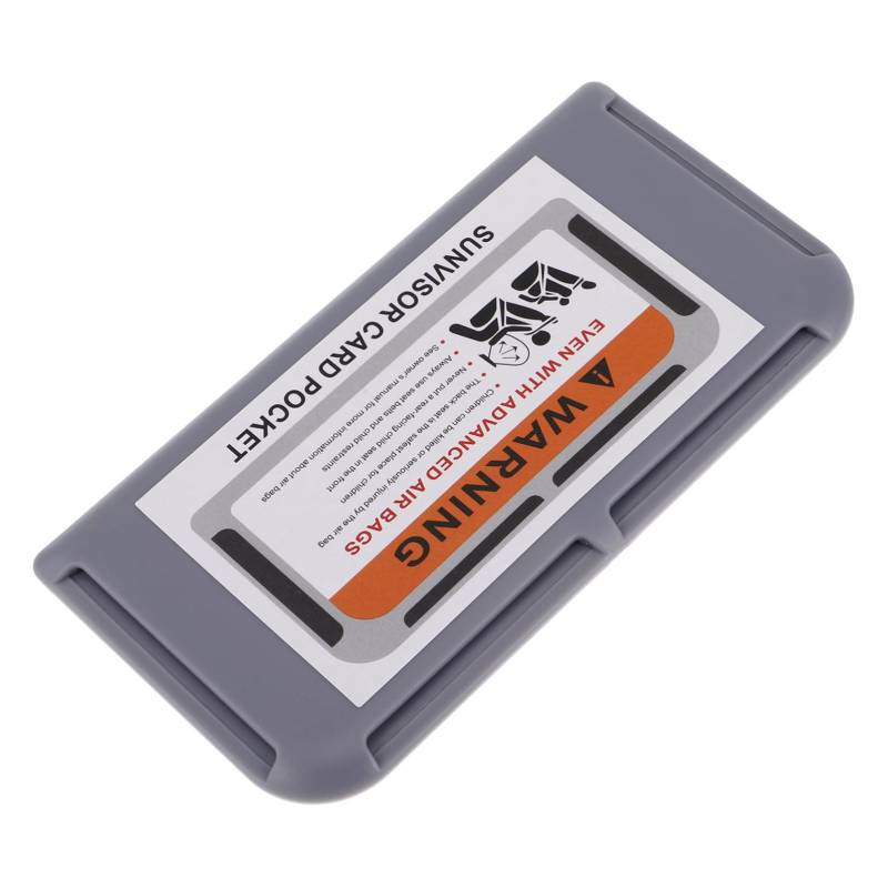 JECOMPRIS Visier-Organizer für LKWs multifunktionale aufbewahrungsbox Multifunktions Aufbewahrungsbox Sonnenblende Organizer für Auto CD-Halter für Autoblende Auto -Dokumenthalter Abs Grey von JECOMPRIS