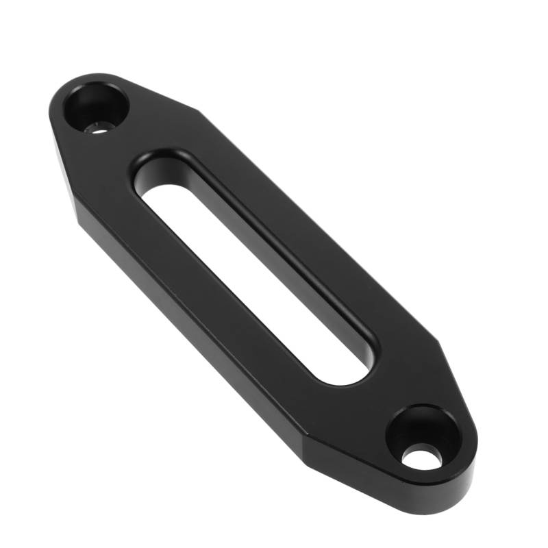 JECOMPRIS flacher Haken Windenrollenführung Windenhaken Abschleppschäkel Schleppwindenschäkel Fairlead Windenzubehör Zubehör für Schleppwinden Aluminiumlegierung Black von JECOMPRIS