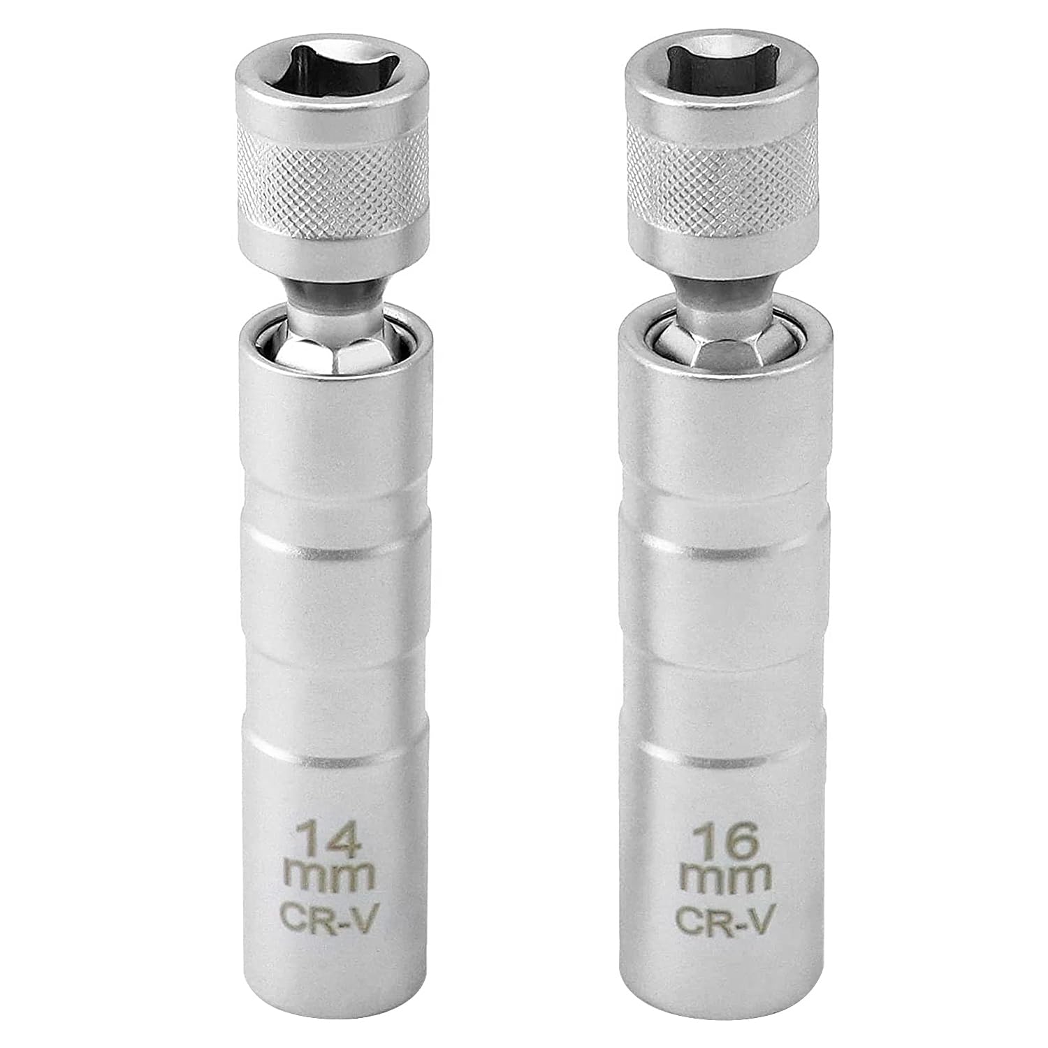 JEEJINYAN 2 Stück Zündkerzenschlüssel 14 mm und 16mm, Universal Magnetisch Zündkerzenschlüssel Set 3/8 Zoll Steckdose Demontagewerkzeug, Zündkerzenstecker für die Autoreparatur JEEJINYAN 2 Stück Zündkerzenschlüssel 14 mm und 16mm, Universal Magnetisch Zündkerzenschlüssel Set 3/8 Zoll Steckdose Demontagewerkzeug, Zündkerzenstecker für die Autoreparatur von JEEJINYAN