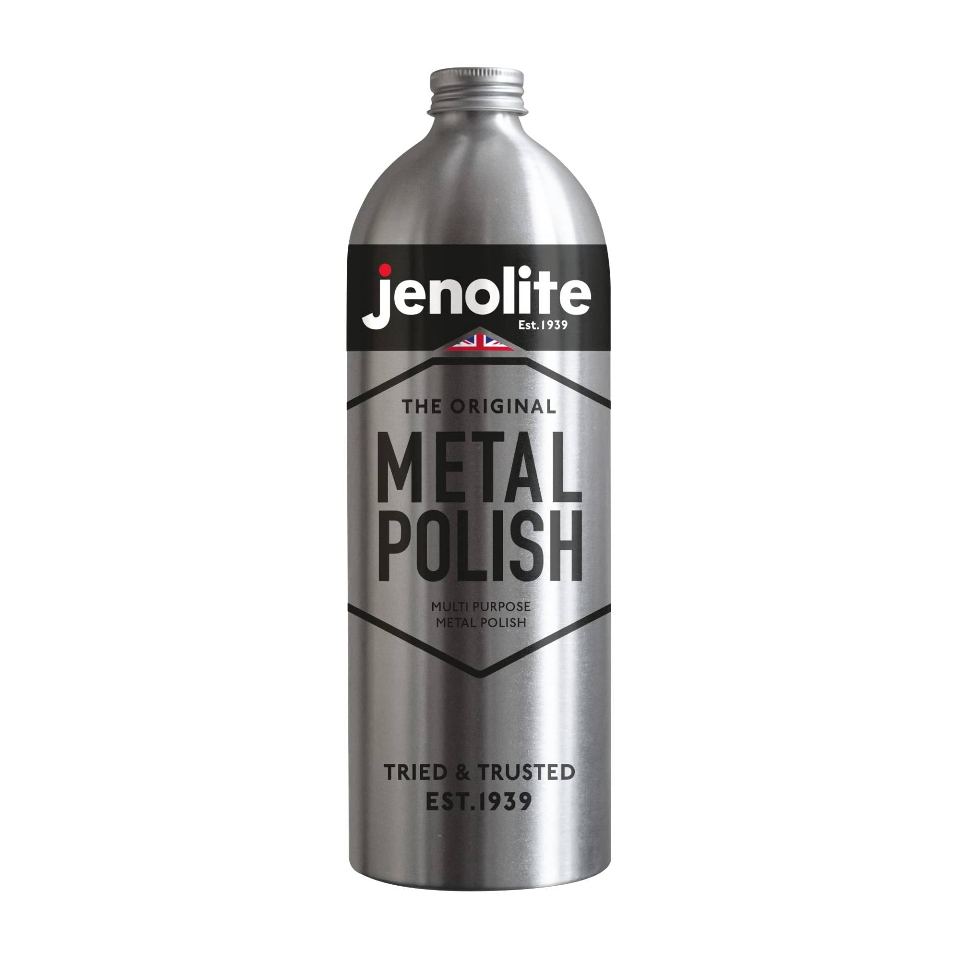 JENOLITE- Flüssige Metallpolitur. Mehrzweck Politur zur Reinigung von Messing, Kupfer, Chrom, Edelstahl und Zinn - Inhalt: 1 Liter von JENOLITE