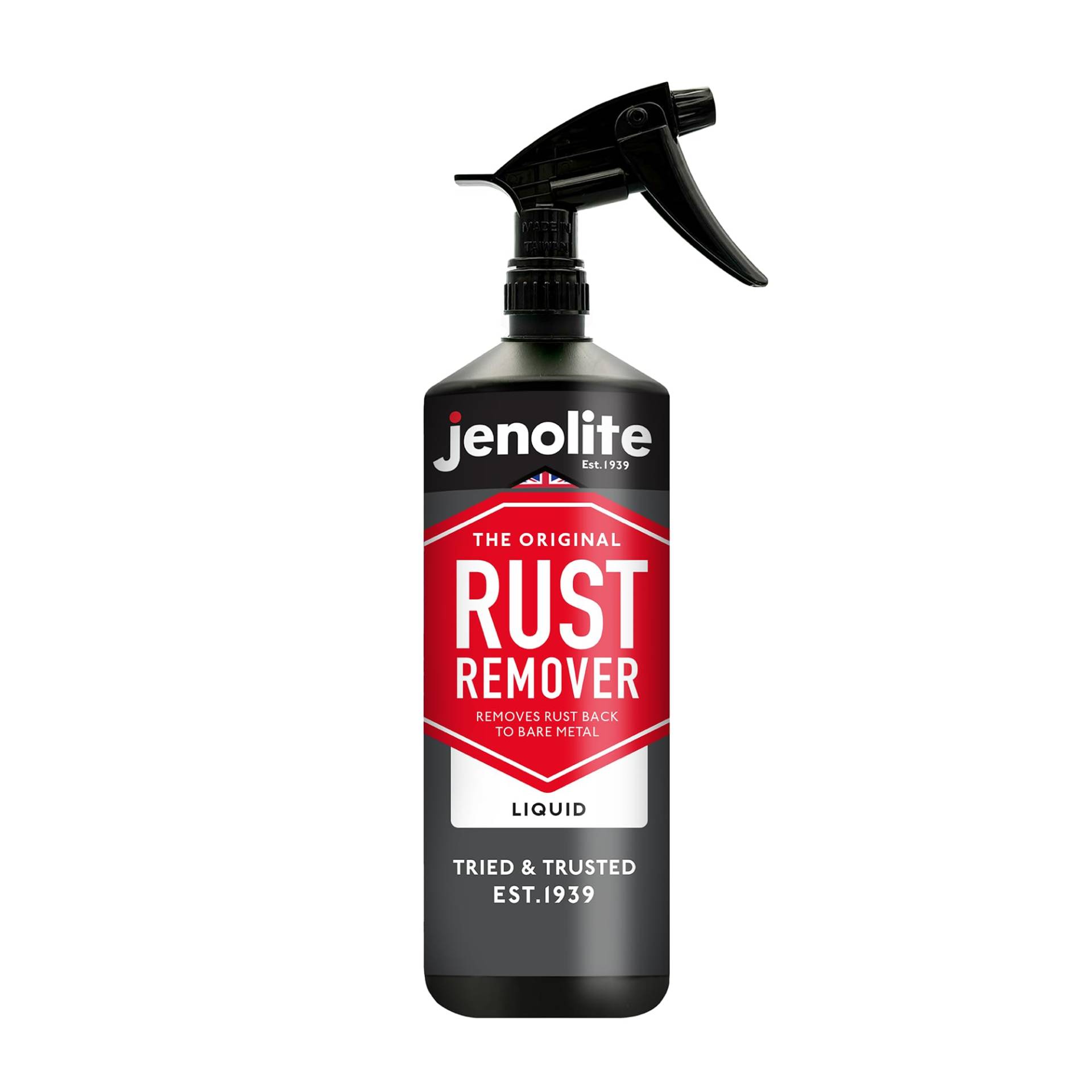 JENOLITE- Rostentferner Spray. Zur schnellen Behandlung von Rost, zurück zu blankem Metall. Inhalt: 1 Litre von JENOLITE