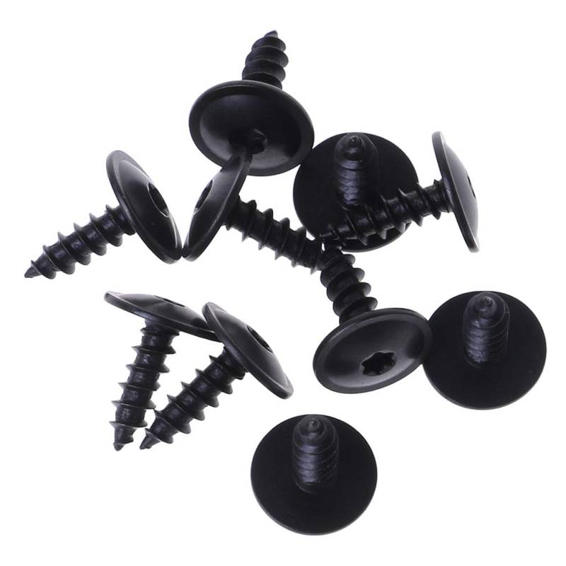 JENOR 10 Stück Motorabdeckung Unterboden Spritzschutz Radlauf Torx Schraube für VW 5 x 16 mm Clips von JENOR