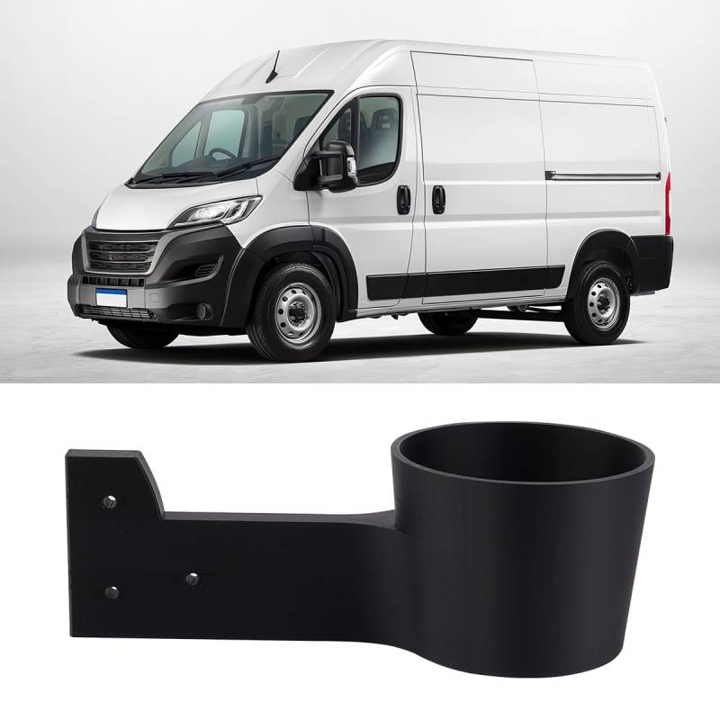 JERICMOTO Getränkehalter Auto für Fiat Ducato Peugeot Boxer Citroen Relais ab 2007 Seite Getränkehalter für Kaffeetassen und Getränkedosen Montage Seitenwand Fahrerseite von JERICMOTO
