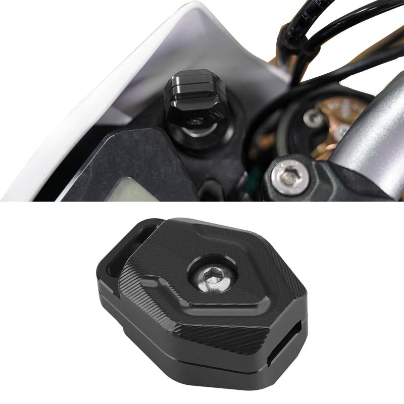 JESTOP Schlüsselabdeckung für Sur-Ron, CNC-Aluminium-Schlüsselkopfabdeckung, Schlüsselgehäuse, Kopfschalenhalter, Schlüssel-dekorative Abdeckung für Sur-Ron Ultra Bee, Light Bee X/S, Strom Bee von JESTOP