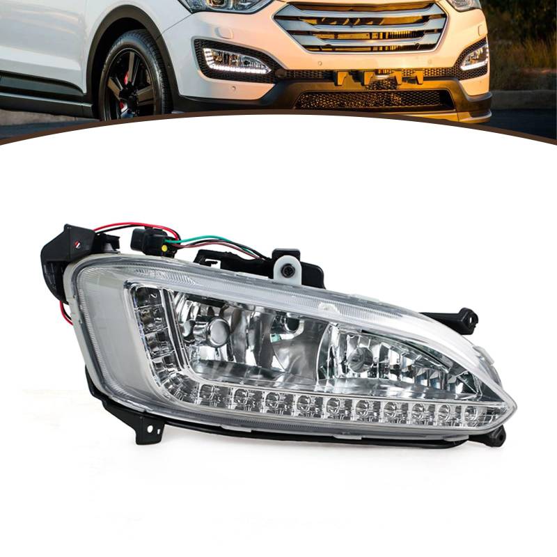 JESYMBX Für Hyundai Santa Fe IX45 2013–2015 Tagfahrlicht Nebelscheinwerfer rechts Beifahrerseite von JESYMBX