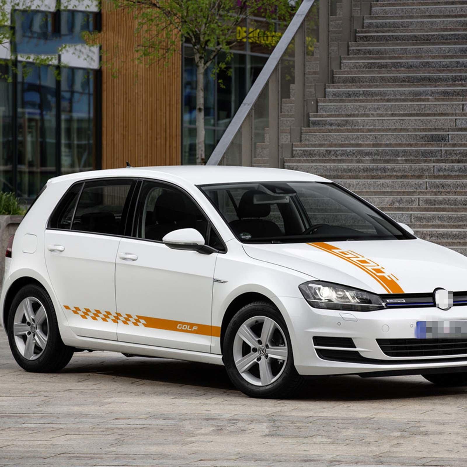 JEZOE 1 Sätze Auto-Ganzkörper-Aufkleber Auto-Haube Motorhaube Streifen Tür Seitenschweller Aufkleber, für VW-Golf MK4 5 6 7 8 GTD-GTI-RLINE-TSI JEZOE 1 Sätze Auto-Ganzkörper-Aufkleber Auto-Haube Motorhaube Streifen Tür Seitenschweller Aufkleber, für VW-Golf MK4 5 6 7 8 GTD-GTI-RLINE-TSI von JEZOE