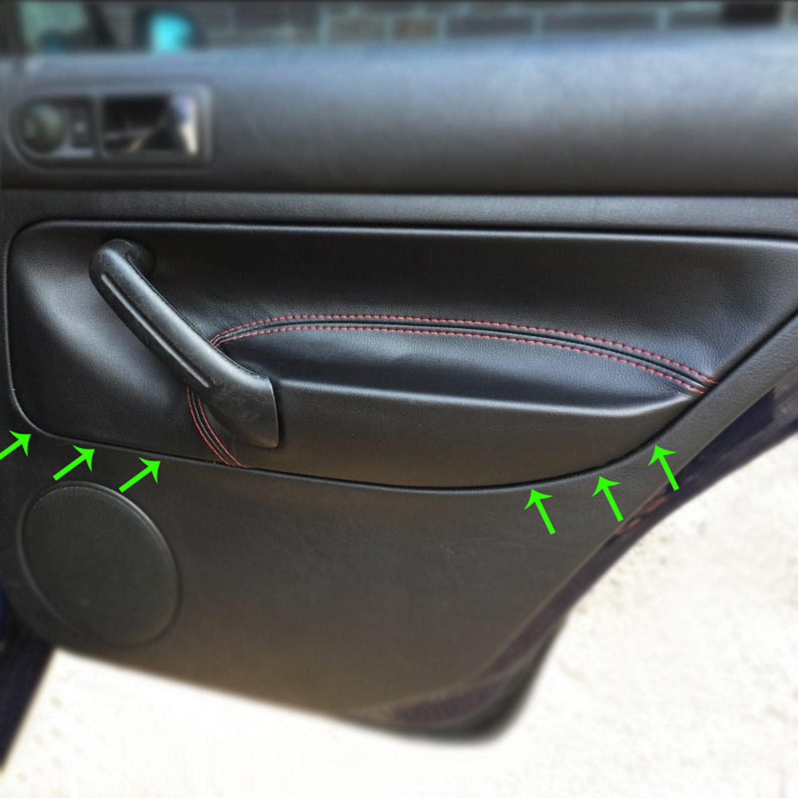 JEZOE 1PC Car Soft Leather Beifahrertür-Armlehnenabdeckung, passend für VW Golf 4 MK4 Bora Jetta 1999 2000 2001–2005 4 Türen Innenverkleidung JEZOE 1PC Car Soft Leather Beifahrertür-Armlehnenabdeckung, passend für VW Golf 4 MK4 Bora Jetta 1999 2000 2001–2005 4 Türen Innenverkleidung von JEZOE