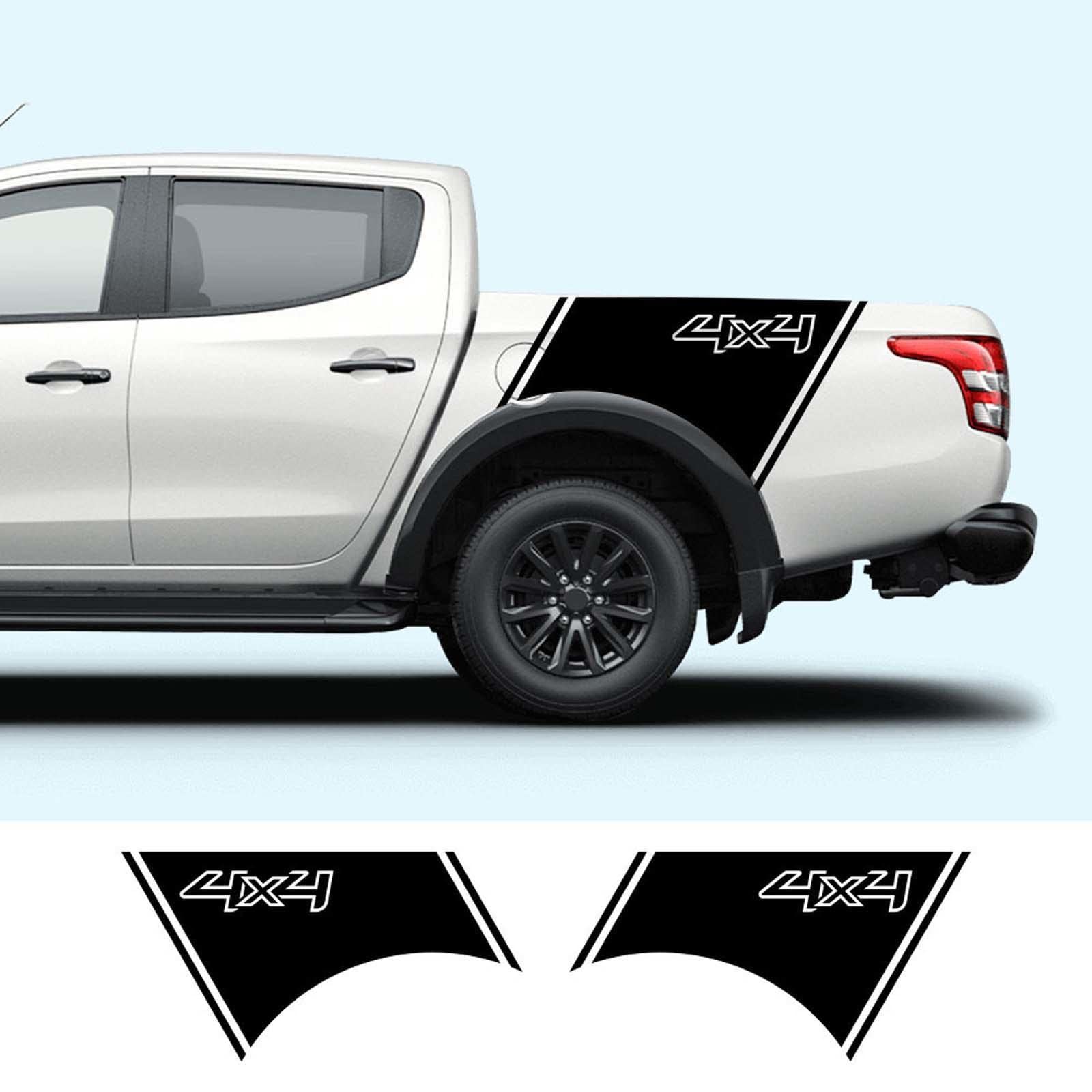 JEZOE Autoaufkleber Pickup Mudslinger Seitentür LKW Kofferraumseite Vinyl Custom Decor Cover Zubehör, für Mitsubishi L200 Triton JEZOE Autoaufkleber Pickup Mudslinger Seitentür LKW Kofferraumseite Vinyl Custom Decor Cover Zubehör, für Mitsubishi L200 Triton von JEZOE