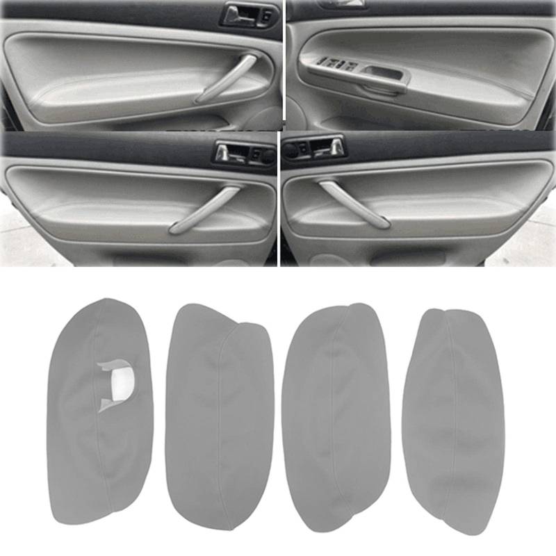 JEZOE Weiches Leder Auto Türverkleidung Armlehne Abdeckung Aufkleber Trim, passend für VW Passat B5 1998 1999 2000 2001 2002 2003 2004 2005 2006 von JEZOE
