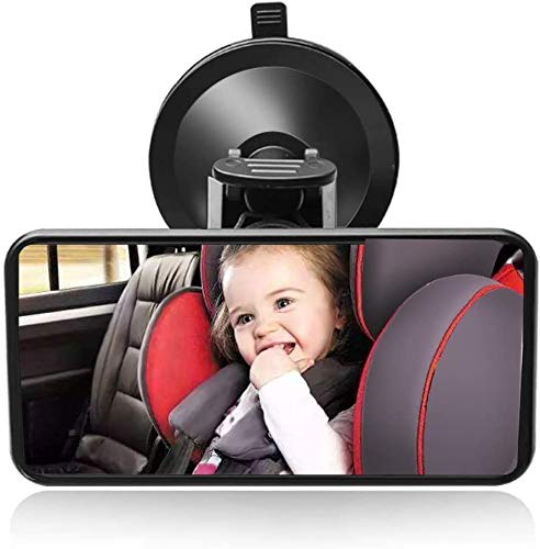 JFAN Rücksitzspiegel Baby Konvexe Oberfläche Kann um 360° Gedreht und Gekippt Werden Großes Sichtfeld Spiegel Baby Auto Rücksitz von JFAN