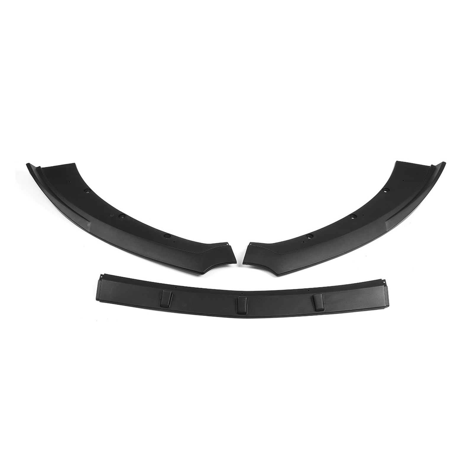 3 STÜCKE Auto Frontstoßstange Lip Deflector Lippen Diffusor Deflector Body Kit Spoiler Diffusor Kompatibel for Mustang 2015 2016 2017(Matte Black1) von JFAQIPEI