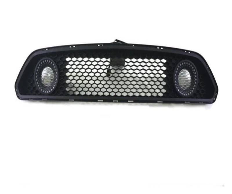 Auto-Frontgrill-Verkleidung, Renngrills, runde Lampe, Typ Fernbedienung, Verfärbungsgürtellampe, kompatibel mit Mustang 2015–2017 von JFAQIPEI