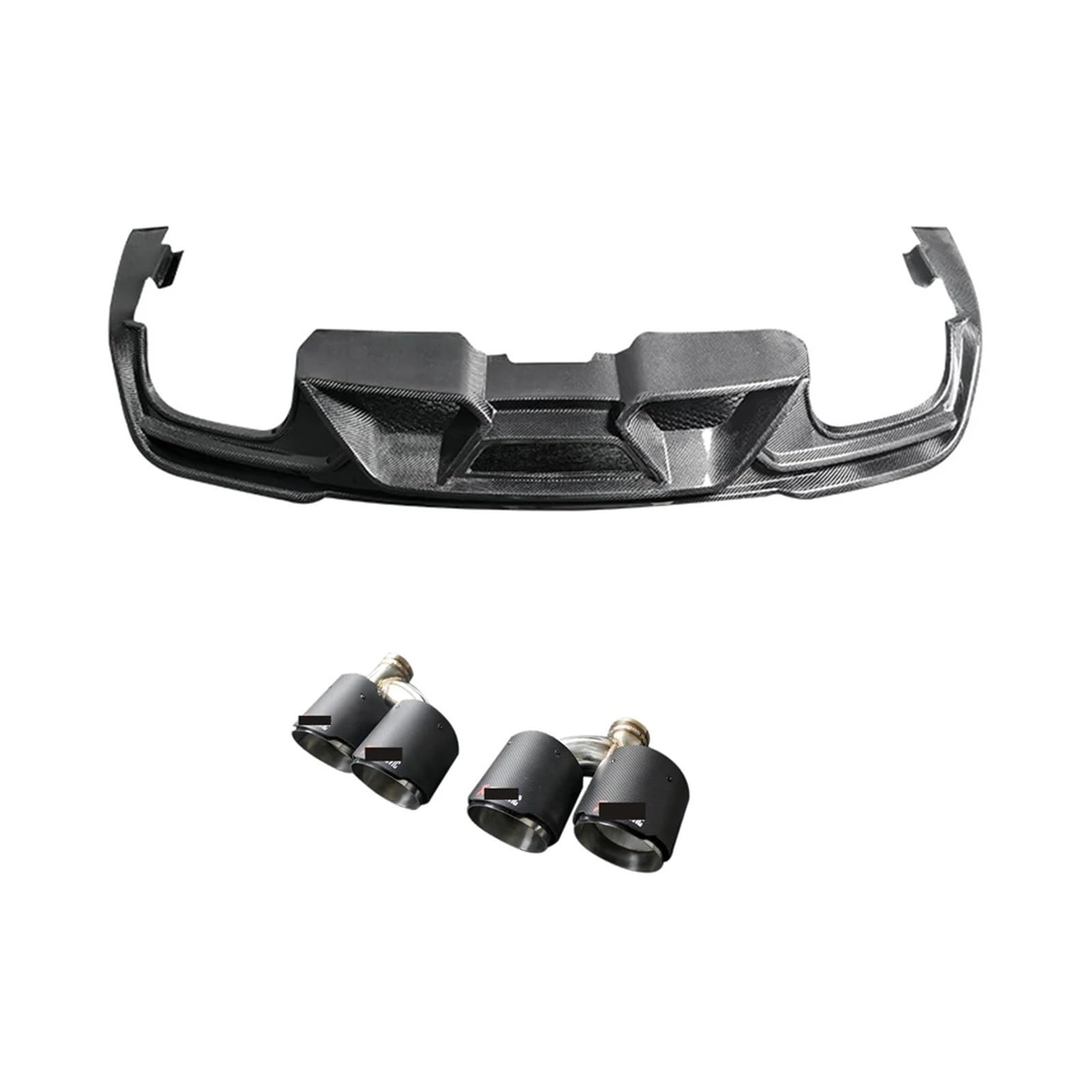 Carbon Fiber Auto Heckspoiler Lip Diffusor Kinn Umrüstung Kompatibel for Mustang 2015-2021 Auto Ändern Tuning(1 set) von JFAQIPEI