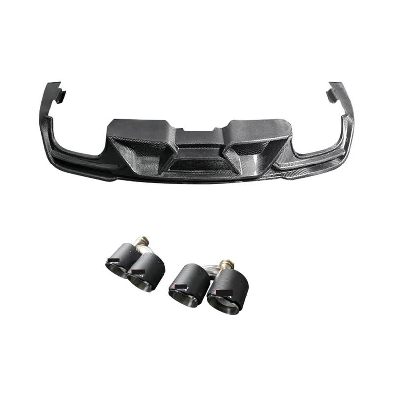 Carbon Fiber Auto Heckspoiler Lip Diffusor Kinn Umrüstung Kompatibel for Mustang 2015-2021 Auto Ändern Tuning(1 set) von JFAQIPEI