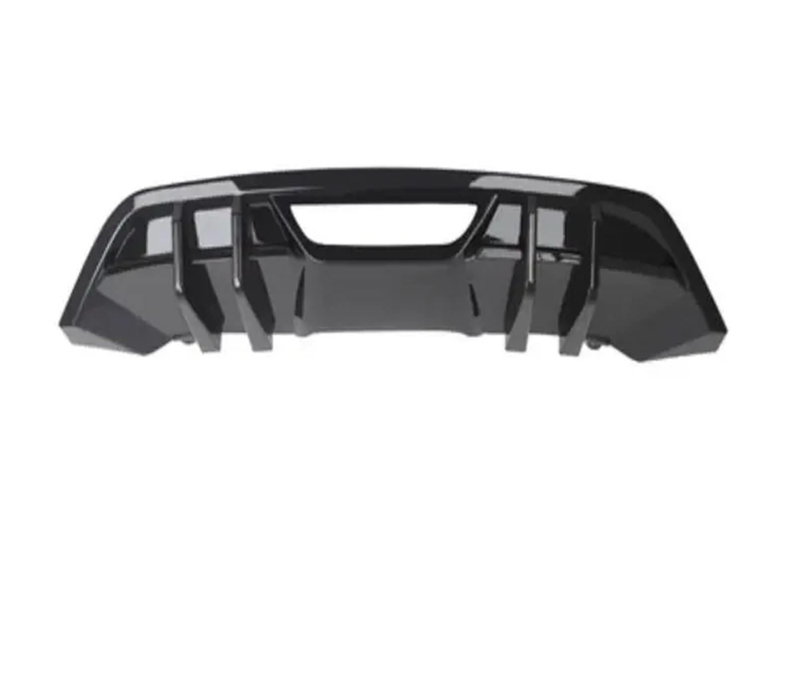 Carbon Fiber Auto Heckspoilerlippe Stoßfängerdiffusorabdeckung Kompatibel for Mustang GT500 2018 2019 2020 2021(ABS Black Paint) von JFAQIPEI