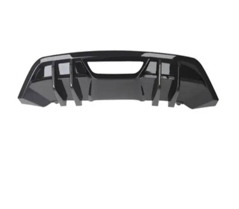 Carbon Fiber Auto Heckspoilerlippe Stoßfängerdiffusorabdeckung Kompatibel for Mustang GT500 2018 2019 2020 2021(ABS Black Paint) von JFAQIPEI
