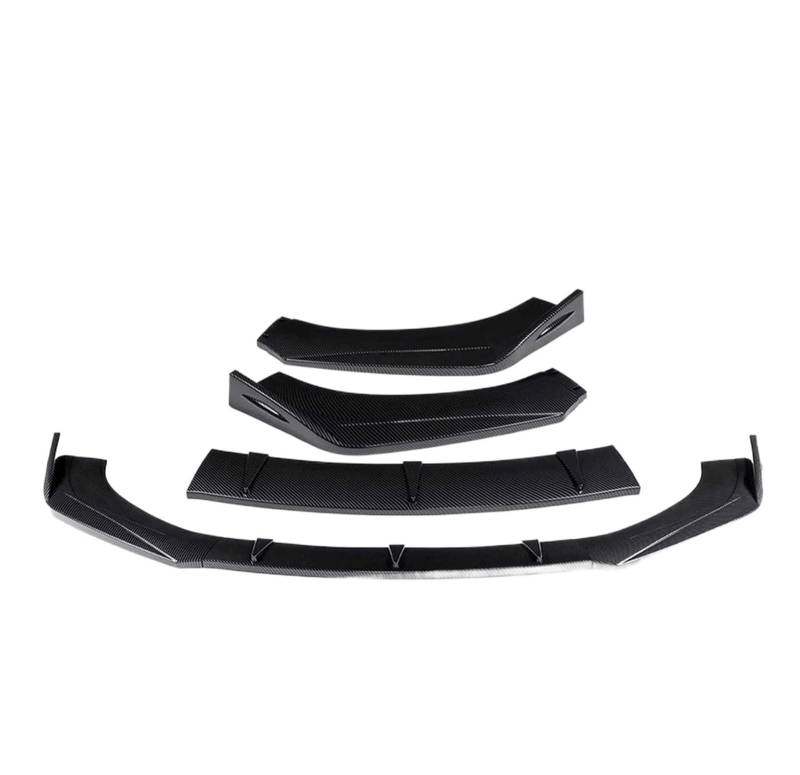 Carbon Fiber Look Auto Front Stoßstange Splitter Lip Diffusor Spoiler Lip Schutz Abdeckung Kompatibel for Mustang 2013-2014 Kompatibel for Mondeo von JFAQIPEI