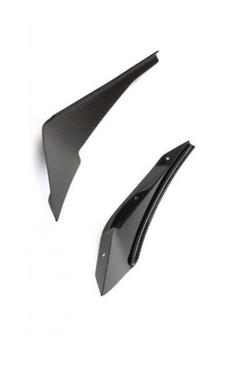 Kompatibel mit Mustang 2018 2019 2020 2021 Carbon Fiber Windmesser Frontdiffusor Nebelscheinwerferabdeckung Lippenspoiler Rocksatz(ABS primer) von JFAQIPEI