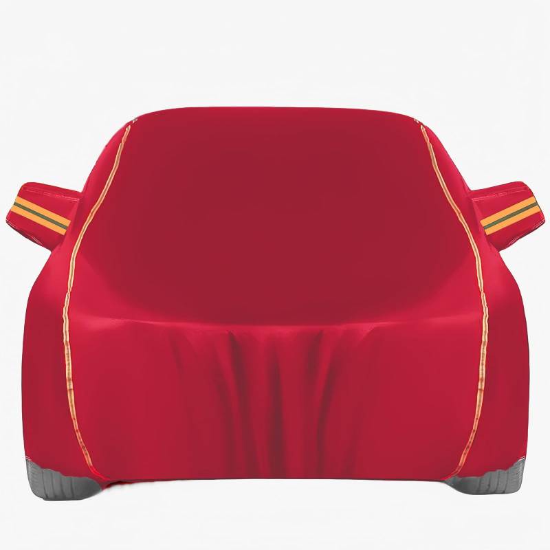 Autoabdeckung Für Alfa Romeo 159(2005-2010), Outdoor Indoor Wasserdicht, Schnee- Und Staubdicht, Praktisches Reflektierendes Vollautoabdeckung, Kratzfest, Frost- Und Ultraviolette, Custom Garage(Red) von JFBLSD