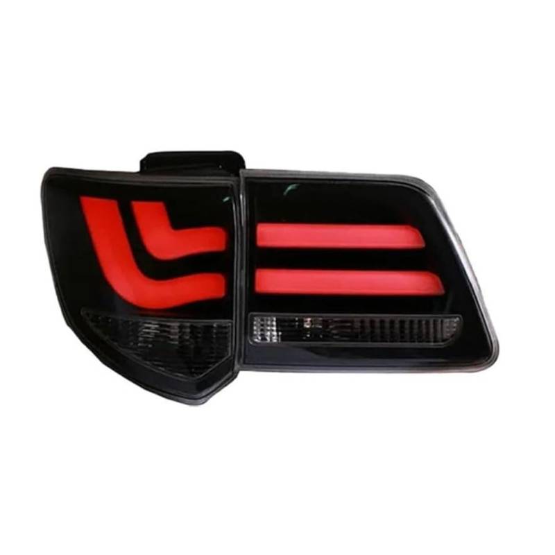 JFENGNB Auto Rückleuchten für Toyota Fortuner 2012-2015, Bremslicht Blinker Links Rechts Heckleuchte Rücklicht Rückleuchte Rücklichter Ersatz Zubehör,C/Black Left von JFENGNB