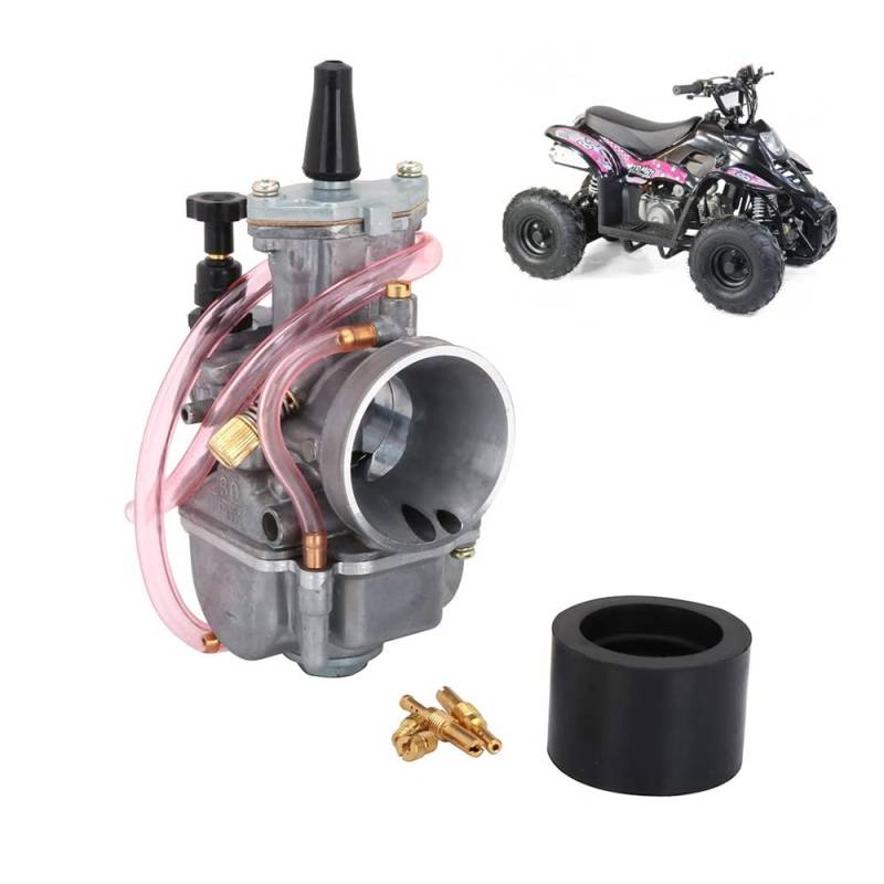 21 mm Motorradvergaser, Universal-Motorrad-Vergaser, Choke-Kabel, Ansaugkrümmer für 90 cc 110 cc Vergaser, Dirt Pit Bike, ATV, Quad, Taotao von JFG RACING