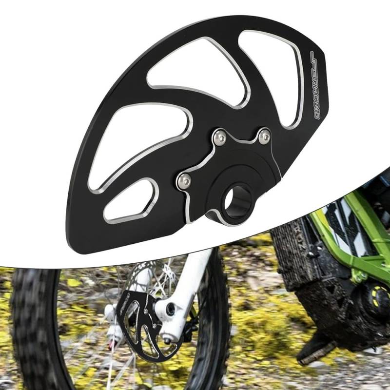 JFG RACING Dirt Bike Bremsscheibenschutz vorne Bremssattel Abdeckung für Surron X/S Light Bee Segway X160 X260 Schwarz von JFG RACING