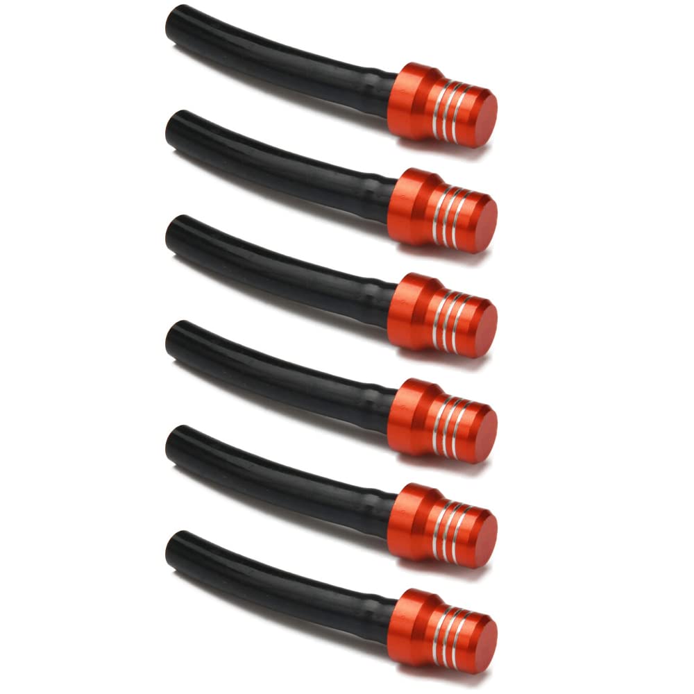JFG RACING 6 Stück Motorrad Tankdeckel Entlüftung,Motorrad Gas Kraftstofffilter Benzintankdeckel Ventil Entlüftungsentlüftungsschlauch Schlauch Für Pit Dirt Bike ATV Off Road-Orange JFG RACING 6 Stück Motorrad Tankdeckel Entlüftung,Motorrad Gas Kraftstofffilter Benzintankdeckel Ventil Entlüftungsentlüftungsschlauch Schlauch Für Pit Dirt Bike ATV Off Road-Orange von JFG RACING