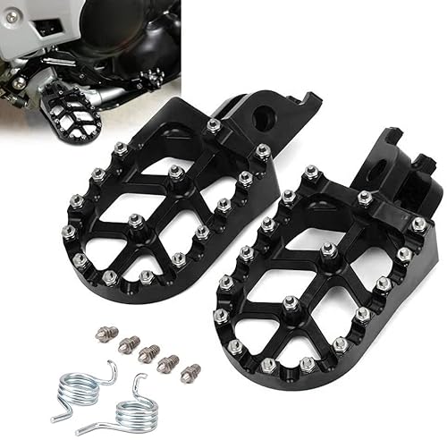 Dirt Bike Fußrasten, Billet MX Dirt Bike Pegs Motorrad Fußrasten für CR125/250 CRF150R CRF250R CRF250X CRF450R CRF450RX CRF450X CRF250L/M-Schwarz Dirt Bike Fußrasten, Billet MX Dirt Bike Pegs Motorrad Fußrasten für CR125/250 CRF150R CRF250R CRF250X CRF450R CRF450RX CRF450X CRF250L/M-Schwarz von JFG RACING
