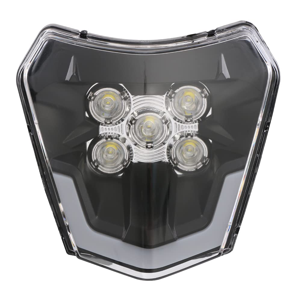 JFG RACING Dirt Bike Scheinwerfer,Motorrad Scheinwerfer Licht Scheinwerfer Docht Ersatz Universal für die meisten Motorrad Dirt Pit Bike Motocross Enduro Supermoto von JFG RACING