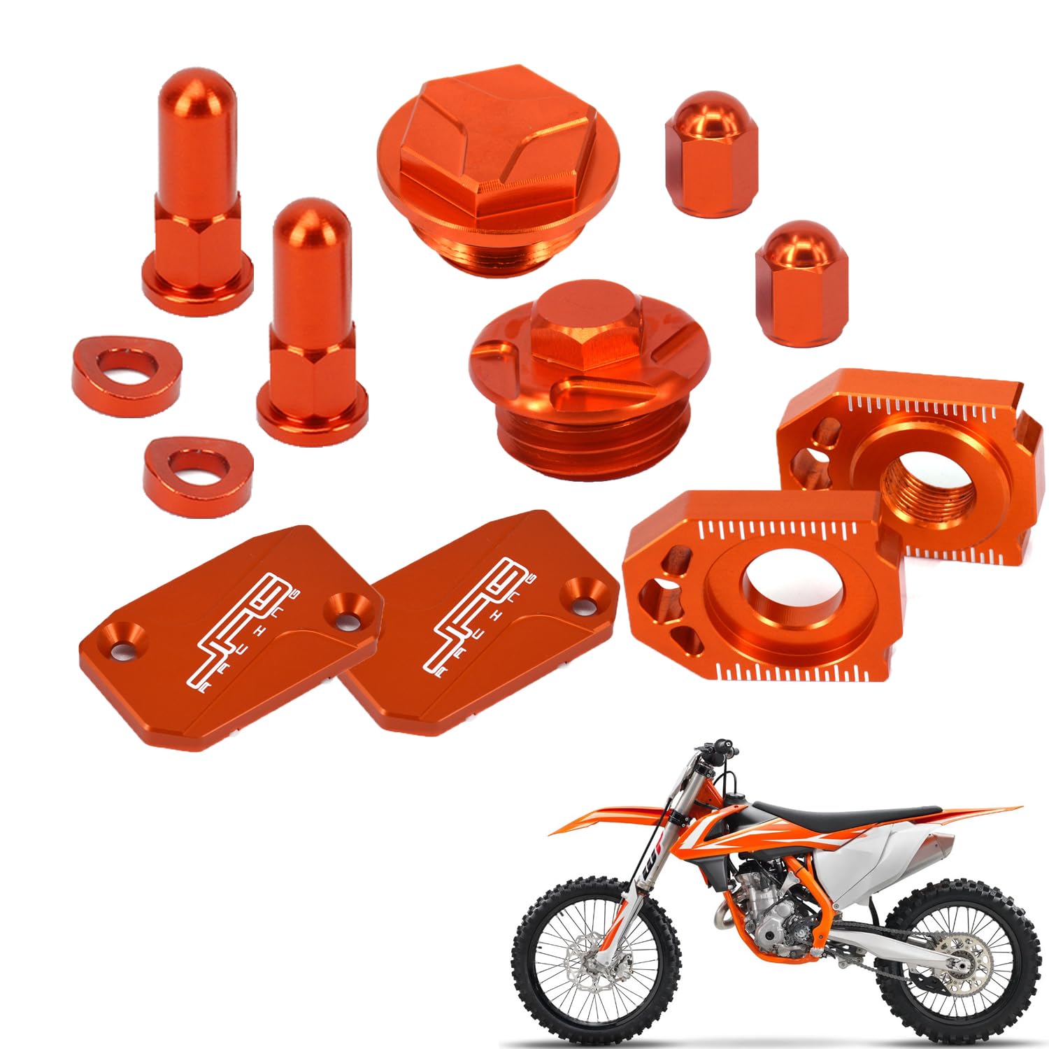 Motorrad-Hinterachsblock Bremsbehälter Vorne Flüssigkeitsabdeckung Bremsbehälter Abdeckung Teile Kit CNC für 250 SX-F XC-F XCF-W EXC-F 350 SX-F XC-F XCF-W 450 SX-F XC-F XC-F Motorrad-Hinterachsblock Bremsbehälter Vorne Flüssigkeitsabdeckung Bremsbehälter Abdeckung Teile Kit CNC für 250 SX-F XC-F XCF-W EXC-F 350 SX-F XC-F XCF-W 450 SX-F XC-F XC-F von JFG RACING