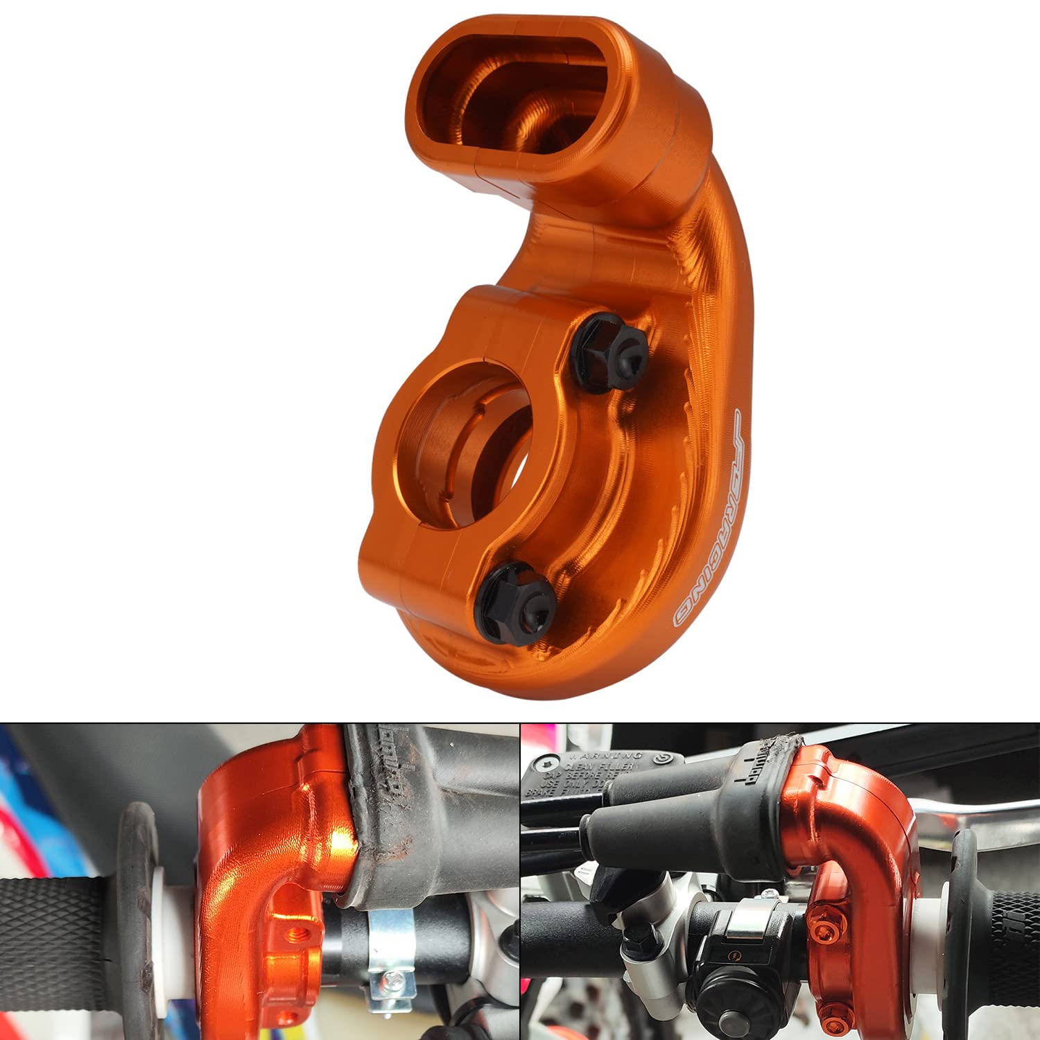 JFG RACING Motorrad Drosselklappengehäuse Klemme Drosselklappengehäuse für SXF XCF EXC XCW TPI SIX DAY EXCF 150 250 300 350 FC FE TE TX FS-Orange von JFG RACING