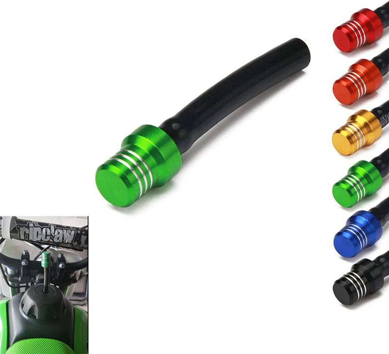 JFG RACING Motorradteil Tankdeckel für KLX450 KX250F KX450F KLX250 KX65 KX85 KX125 KX250 KX Pit Dirt Bike ATV Off Road - Green, Aluminium und Kunststoff, Geländewagen, Dirt Bike von JFG RACING